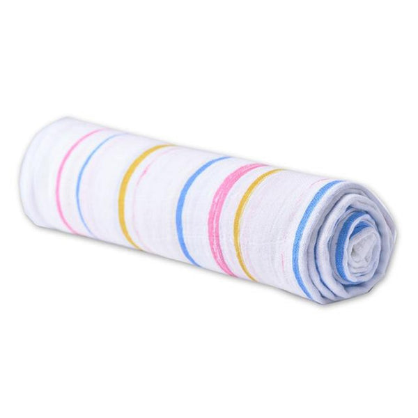 Cute Swaddle Blanket - Spring Time Stripe - Roll Up Baby