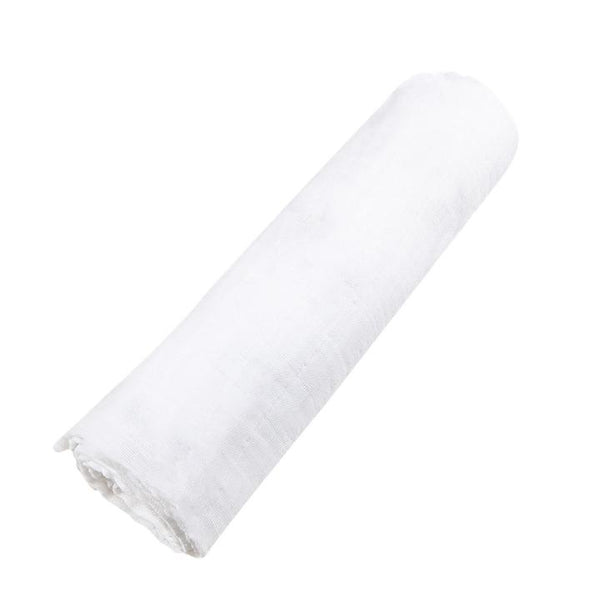Organic Swaddle Blanket - Pure White - Roll Up Baby
