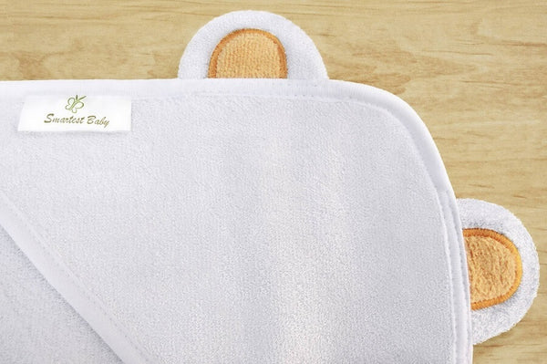 Bamboo Baby Hooded Towel - Bear - Roll Up Baby