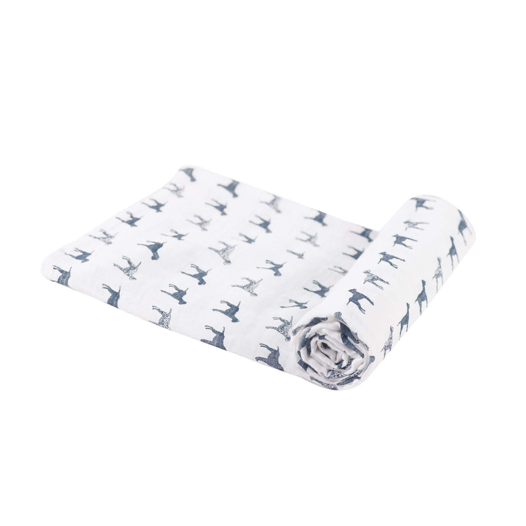 Muslin Swaddle Blanket - Dalmatian - Roll Up Baby