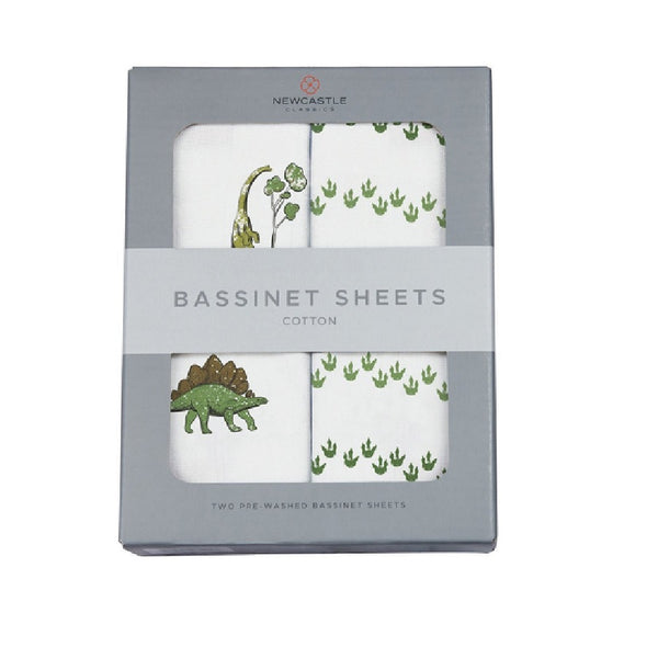 Dino Days and Dino Feet Bassinet Sheets - Roll Up Baby