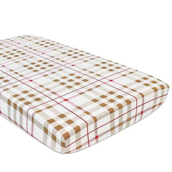 Fitted Crib Sheet - Plaid - Roll Up Baby