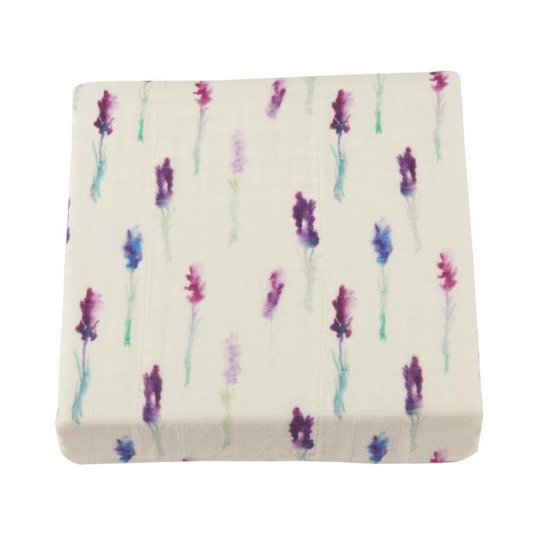 Bamboo Blanket Girl - Lavender and White - Roll Up Baby