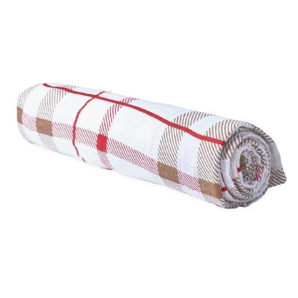 Modern Baby Swaddle Blanket - Plaid - Roll Up Baby