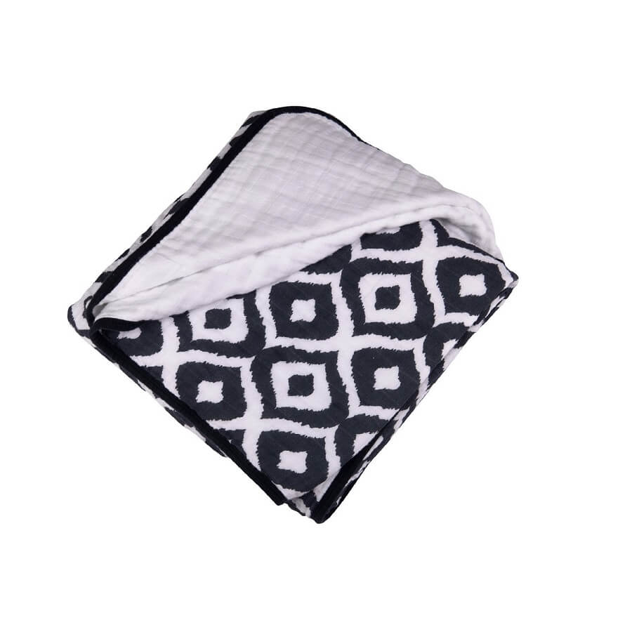 Muslin Blanket - Moroccan Blue - Roll Up Baby