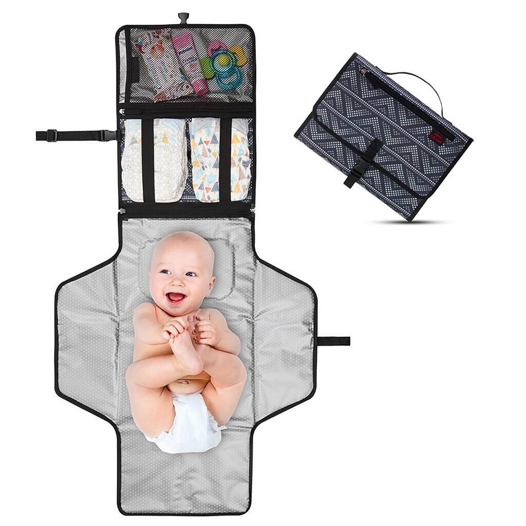 Changing Pad Diaper Travel Waterproof - 3 in 1 - Roll Up Baby
