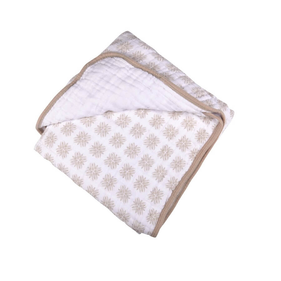 Organic Muslin Blanket - Traveler Dot - Roll Up Baby