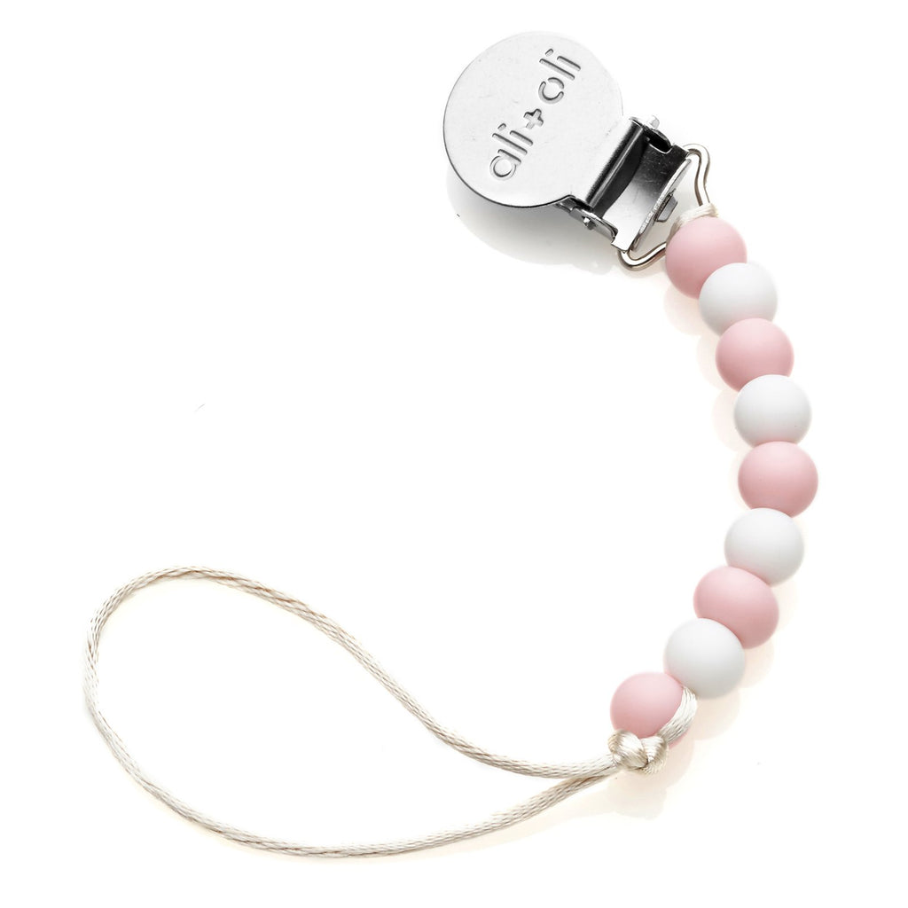 Pacifier Clip - Thin Pink - Roll Up Baby