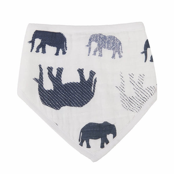 Soft Bibs Pack of 4 - In The Wild Elephant - Roll Up Baby