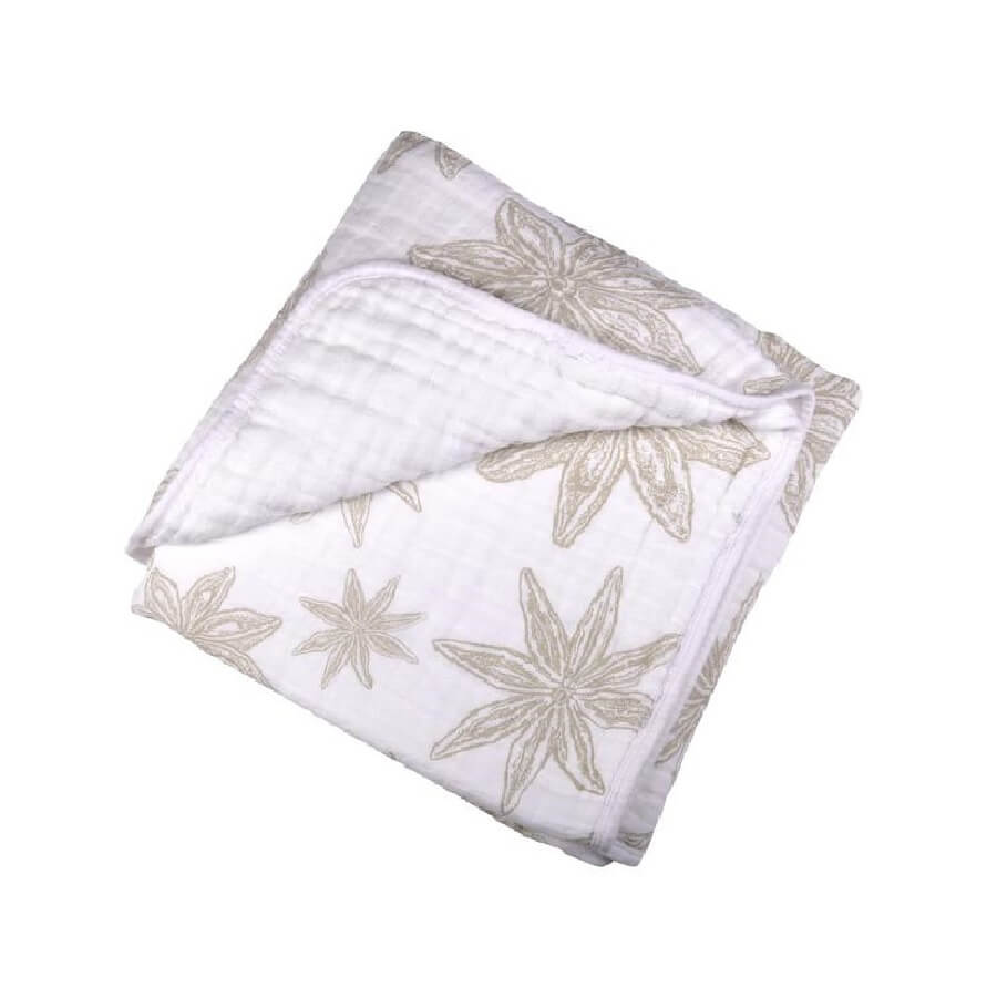 Cotton Muslin Blanket - Star Anise - Roll Up Baby