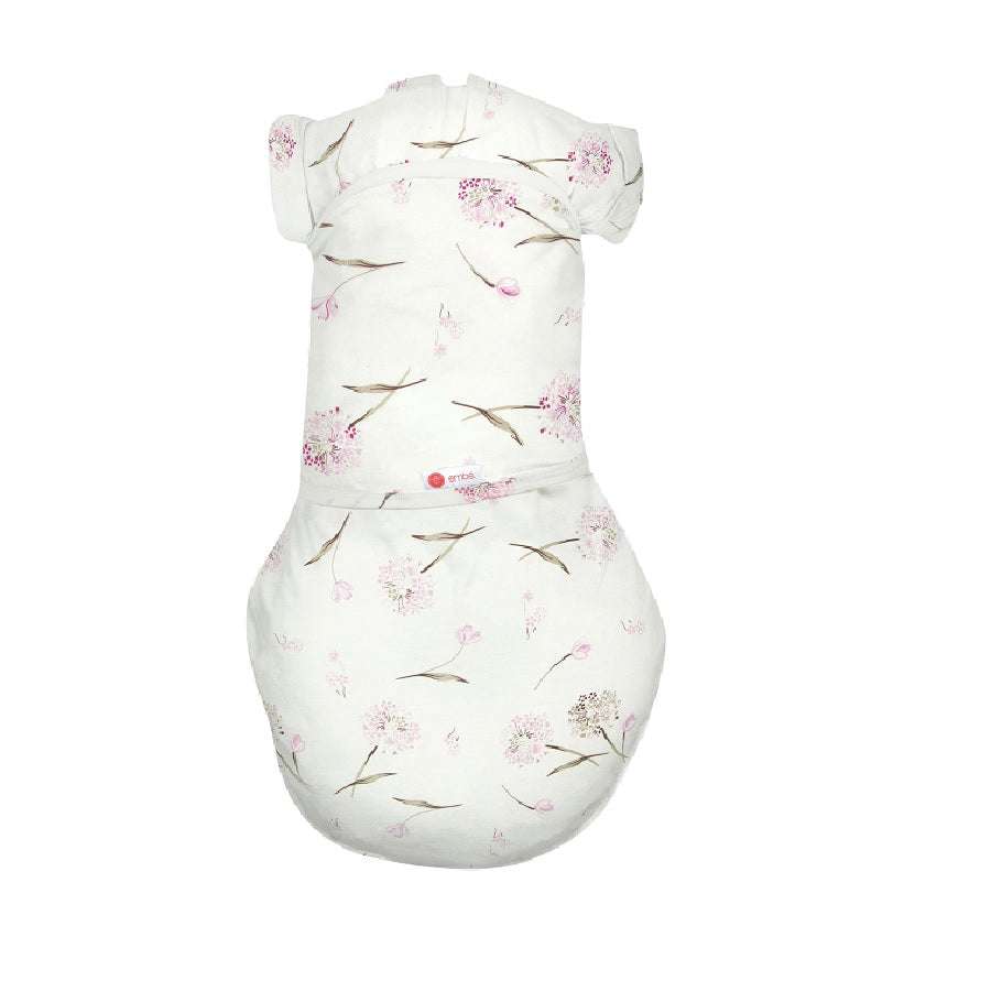 Transitional Swaddle Out - Pink Clustered Flowers - Roll Up Baby