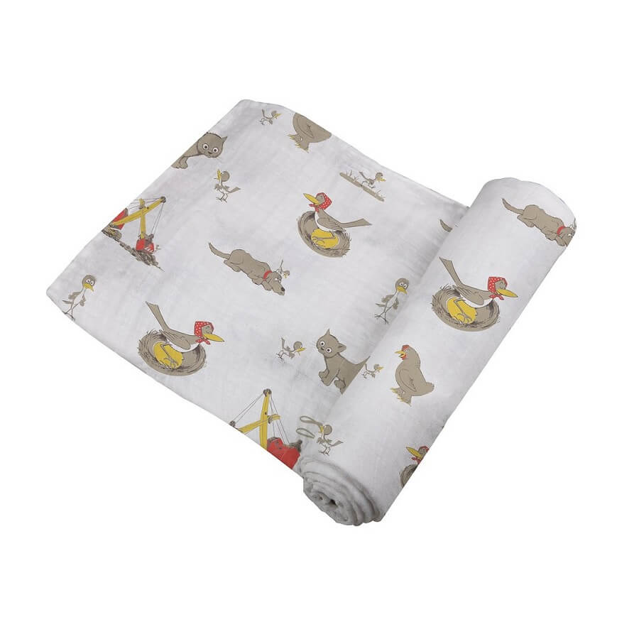 Baby Boy Bamboo Wrap - Are You My Mother? - Roll Up Baby