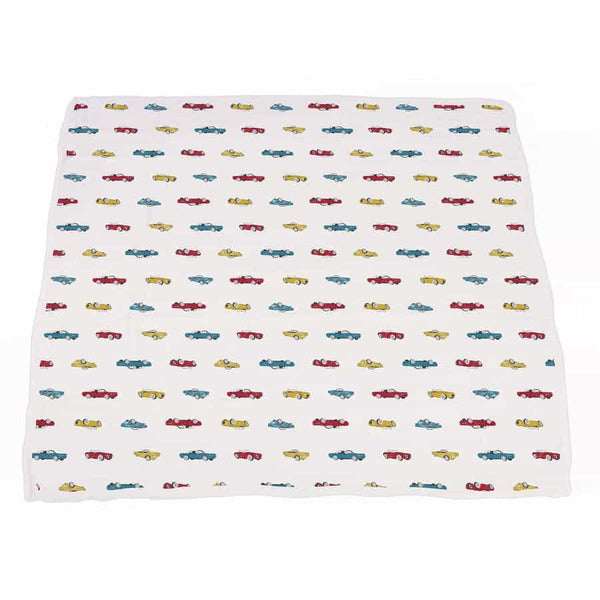 Baby Boy Blanket - Vintage Muscle Cars & Motorcycles - Roll Up Baby
