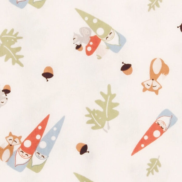 Baby Changing Pad Cover - Forest Gnomes Flannel - Roll Up Baby