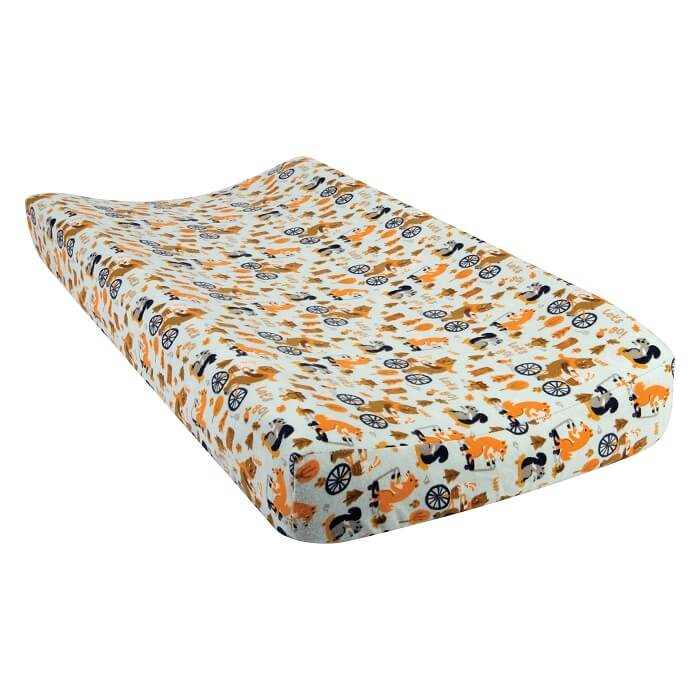 Baby Changing Pad Cover - Let's Go Flannel  - Roll Up Baby