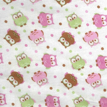 Baby Changing Pad Cover - Owls Flannel - Roll Up Baby