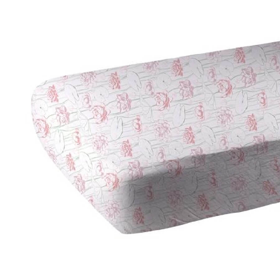 Baby Girl Crib Sheet - Water Lily - Roll Up Baby