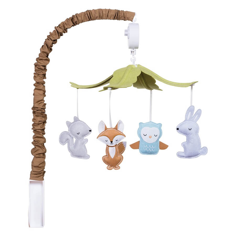 Baby Musical Crib Mobile - Woodland  - Roll Up Baby