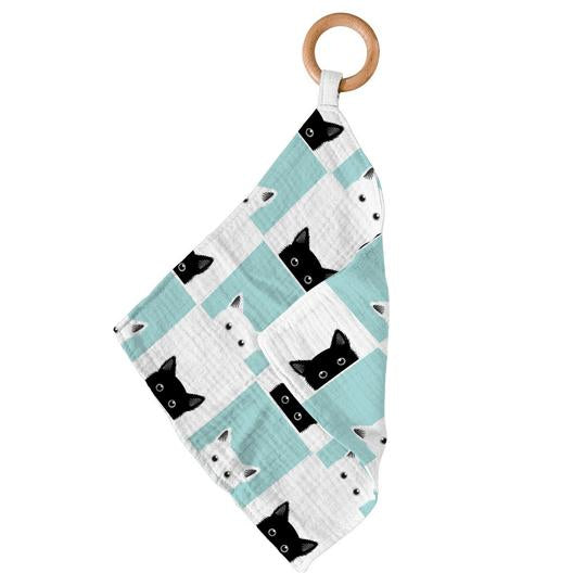 Baby Teether - Peek-A-Boo Cats - Roll Up Baby