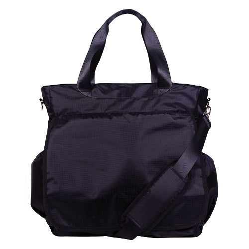 Black Tote Diaper Bag - Roll Up Baby