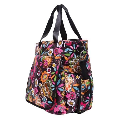 Bohemian Floral Tote Diaper Bag - Roll Up Baby