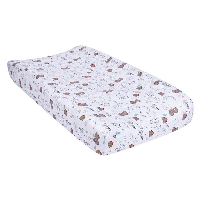 Changing Pad Cover - Fishing Bears Quilted Jersey  - Roll Up Baby
