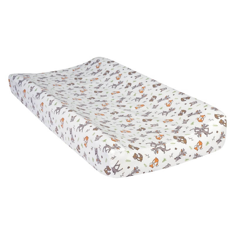 Changing Pad Cover - Forest Nap Deluxe Flannel - Roll Up Baby