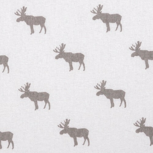 Changing Pad Cover - Moose Silhouette Deluxe Flannel - Roll Up Baby