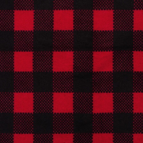 Changing Pad Cover - Red & Black Buffalo Check Deluxe Flannel - Roll Up Baby