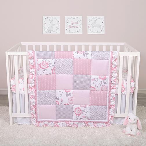 Crib Bedding 4 Piece - Emma by Sammy and Lou - Roll Up Baby