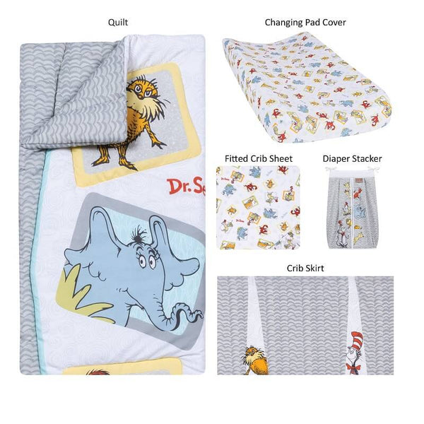 Crib Bedding Set 5 Piece - Dr. Seuss™ Friends - Roll Up Baby