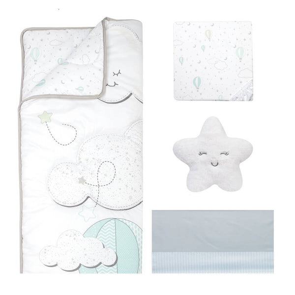Crib Bedding Set 4 Piece - Sammy and Lou Starry Dreams - Roll Up Baby