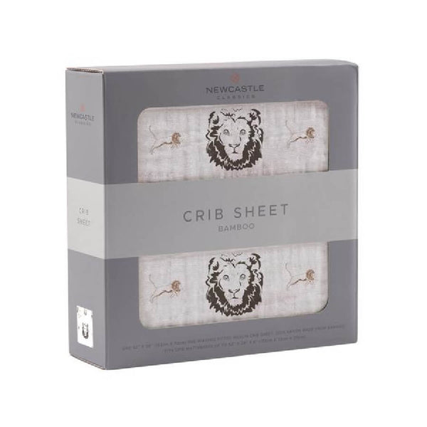 Fitted Crib Sheet - Hear Me Roar Lion - Roll Up Baby