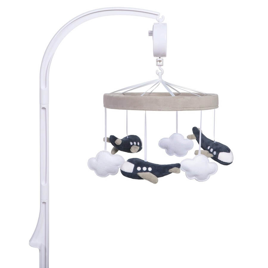 Musical Crib Mobile Airplane by Sammy & Lou - Roll Up Baby