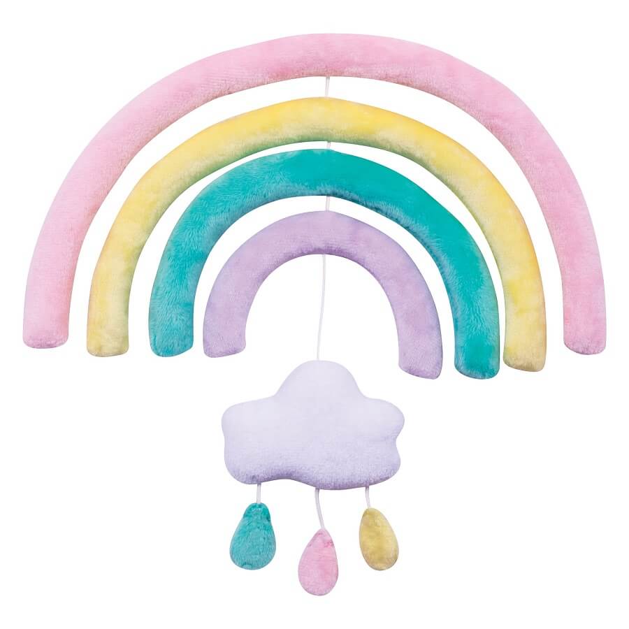 Musical Crib Mobile - Rainbow  - Roll Up Baby