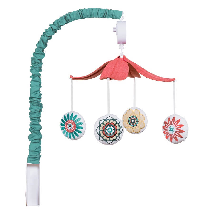 Musical Crib Mobile - Waverly® Pom Pom Play - Roll Up Baby