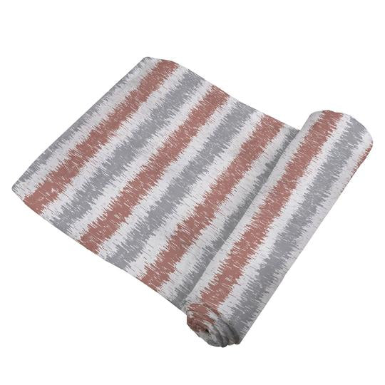 Organic Swaddle Blanket - Western Stripe - Roll Up Baby