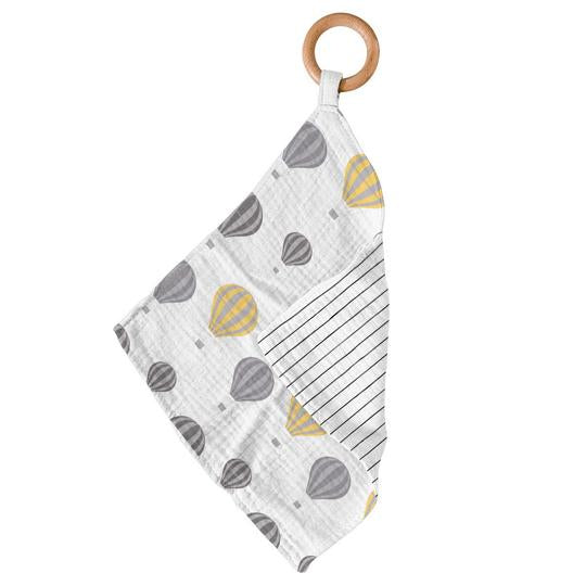 Teether - Hot Air Balloon & Pencil Stripe  - Roll Up Baby